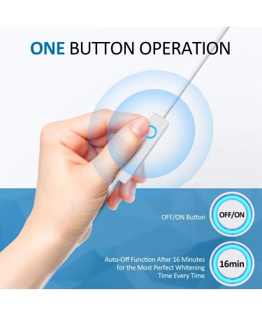RENPHO Teeth Whitening Kit - LED Light, 35% Carbamide Peroxide, Non-Sensitive Fast Teeth Whitener - 12 Piece Set - Buy Online on GoSupps.com