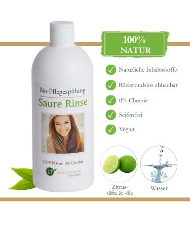 Bio Conditioner - Chemical-Free Citrus Sour Rinse | Vegan Tensid-Free Silicone-Free | 500ml Eco-Friendly Care - Buy Online on GoSupps.com