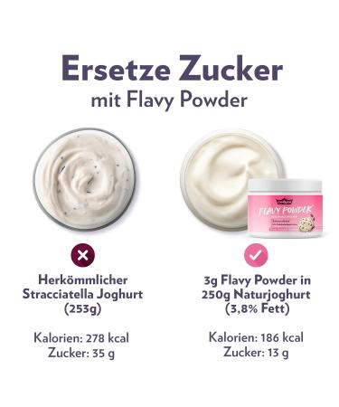 Buy Gymqueen Flavy Powder 250g - Low-Calorie Vanilla Pudding Flavor High Fiber for Baking & Sweetening | International Shipping - Buy Online on GoSupps.com