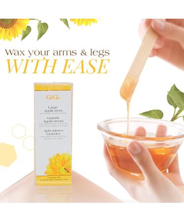 Gigi Honee Wax Applicators - Large 100 Count | Buy GiGi Waxing Supplies Online - Buy Online on GoSupps.com