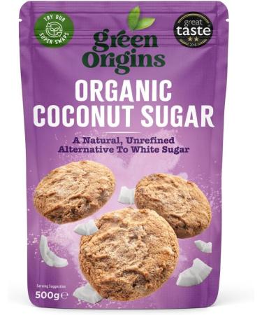 Green Origins Organic Coconut Sugar (Raw) 500g x 6 individual pouches total weight 3kg 500 g (Pack of 6) 3000.0 - Buy Online on GoSupps.com
