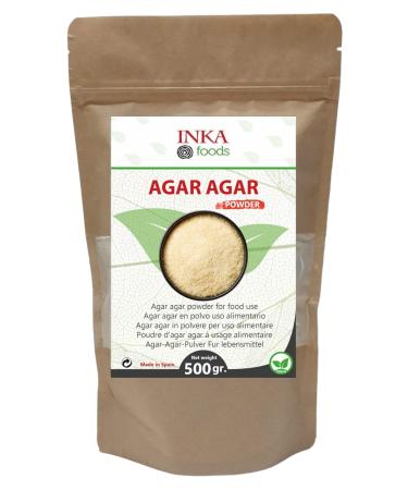 Agar agar powder 500 gr - Natural vegetable thickener and gelling agent