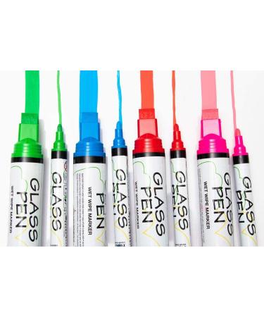 Washable White Glass Pen Window Marker - Liquid Chalk for Car, Mirror & Storefront Windows - Jumbo Tip for Parade, Party & Holiday Decor - Buy Online on GoSupps.com