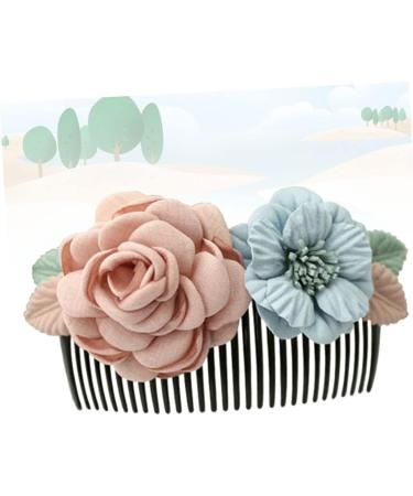 Housoutil Floral Hair Comb Flower Hairpin Jewelry Boxes Wooden Crafts Bridal Hair Jewels for Women Combs for Women Hair Accessories Tiara Women Hair Comb Headgear Korean Version Miss - Buy Online on GoSupps.com