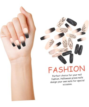 Beaupretty 4 Sets Halloween Fake Nails Detachable Fake Nail Fake Nails Tips Manicures Charm Coffin Fake Nails Manicure Patch Manicure False Nail Spider Web False Nail Nails Press - Buy Online on GoSupps.com