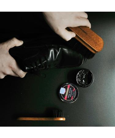 ZOPPER Black Wax Shoe Polish 50ML Pack of 4 Water Resistant High Quality Smooth Shiny Polish Wax Protection and Nourishing Shoe Care Cream Traditional Tin for Leather Shoes - Buy Online on GoSupps.com