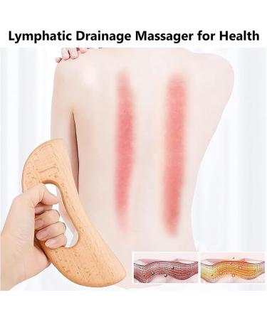 WJRQD Wooden Gua Sha Tool - Lymphatic Drainage Massage Device for Legs Back Face & Neck | Relieve Fatigue & Promote Wellness - Buy Online on GoSupps.com