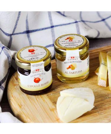 Buy 5 Italian Jams for Cheese in a Gift Wooden Box | Premium 5 x 35g Gourmet Selection - Buy Online on GoSupps.com