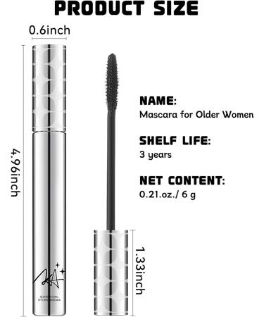 Lestpola Mascara waterresistant black hypoallergenic suitable for older women with thin eyelashes longlasting volume and length eye makeup for sensitive skin 01 - Buy Online on GoSupps.com