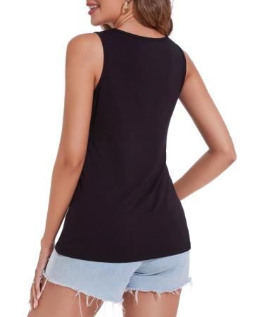 Sosolism Rayon Nursing Tank Top - Breastfeeding Sleeveless Maternity Vest 3 Pack Black/Red/Green | Comfortable Maternity Clothes for New Moms - Buy Online on GoSupps.com