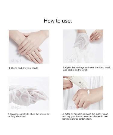 Moisturizing Hand Mask with Collagen - Repair & Brighten Dry Cracked Hands | Hydrating Glove Serum - Buy Online on GoSupps.com