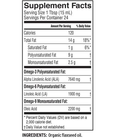 Barlean's Organic Fresh Flax Oil 12 fl oz - Premium Omega-3 Supplement - Buy Online on GoSupps.com