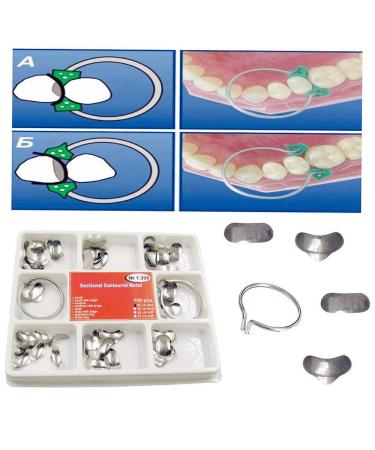 Dental Set of Sectional Contoured Matrices Matrix 100 pcs. (50 m hard) TOR VM - Buy Online on GoSupps.com