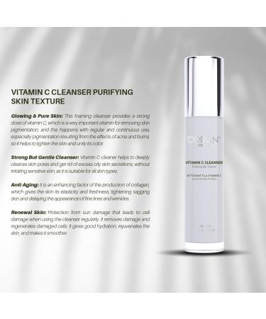 Vitamin C Cleanser | Refine Skin Texture & Reduce Wrinkles | Hydrating Facial Wash - Buy Online on GoSupps.com