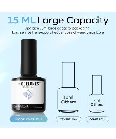 Modelones Pearl Gel Nail Polish 15ML Shimmer Mermaid Light Blue Gel Polish Pearlescent Shell Nail Gel Soak Off UV Gel Led Spring Gel Polish Swirl Shell Thread Effect DIY Manicure Gifts Pearl Blue - Buy Online on GoSupps.com