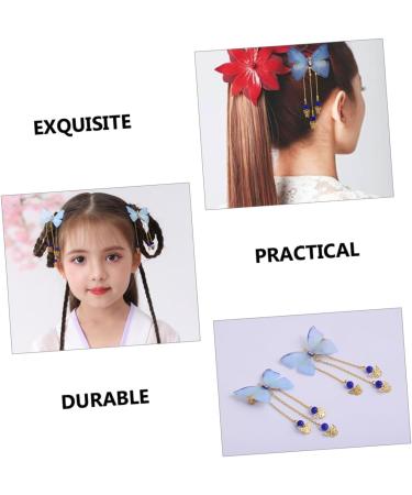 GALPADA 3 Pairs Hanfu Butterfly Headdress Metal Hair Clips Hanfu Hair Accessories for Metallic Hair Clips Metal Hair Claw Clips Hair Barrettes Tiara Child Hairpin Alloy Girl - Buy Online on GoSupps.com