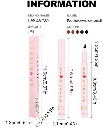  PUCHEN Microblading Pen - Long-lasting waterproof eye makeup eyebrow pen - Microblading eyebrow pencil for makeup artists daily use masquerade - Buy Online on GoSupps.com