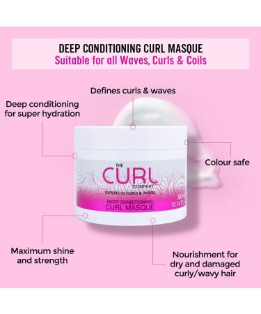 Deep Conditioning Curl Masque - Nourish Dry Damaged Curls | The Curl Company (300ml) - Buy Online on GoSupps.com