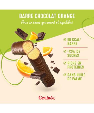  Gerlin a Gerlin a Chocolate Orange Flavored Snack Bars - Balanced and High in Protein Snack - Pack of 12 boxes (12 x 2 bars) - Buy Online on GoSupps.com
