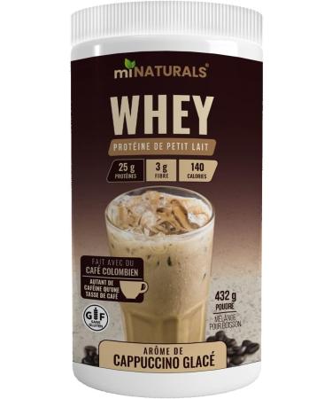 miNATURALS Whey Pure Isolate High Protein Drink Mix Powder For Shakes - 432g (Iced Cappuccino) with Inulin Fibre - Buy Online on GoSupps.com