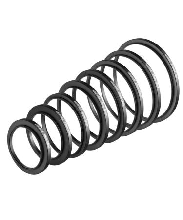 NEEWER 8PCS Step Up Rings Filter Adapter, 49-52mm, 52-55mm, 55-58mm, 58-62mm, 62-67mm, 67-72mm, 72-77mm, 77-82mm Threaded Premium Anodized Aluminum Frame - Buy Online on GoSupps.com