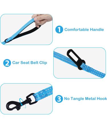 Petbonus Adjustable Cat Dishes with Leash Break-Out | Soft & Breathable Cat Bowls for Kittens | Reflex Strips - Small Blue - Buy Online on GoSupps.com