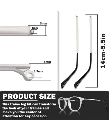 Shop LNQ LUNIQI Silver Metal Glasses Frame - Universal Replacement Brackets for Thin Sunglasses - International Shipping Available - Buy Online on GoSupps.com