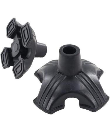 ytrew Four-Legged Support Rubber Walking Stick Ferrule Self Standing Anti Slip Replacement Tip Heavy Duty Cane Crutch Pad - 19 mm / 22 mm - Buy Online on GoSupps.com