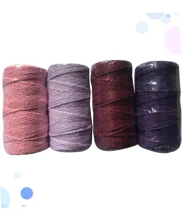 Amosfun 4 Rolle DIY Handicraft Wickelsil Macrame Accessories - Natural Cooking Yarn & Knitting Cord for Tinkering - 10x5cm - Buy Online on GoSupps.com
