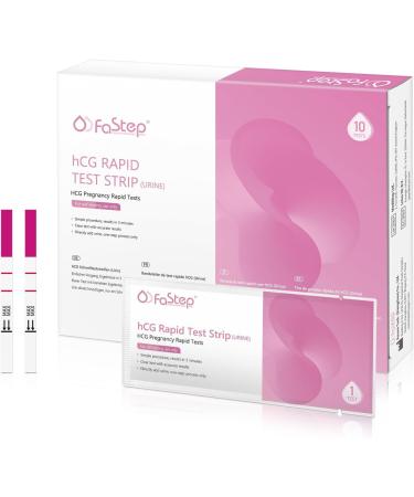 Fastep Ultra Sensitive Early Pregnancy Test - 10 Miu/ml Detect Pregnancy in 3 Minutes - 10 Pack - Buy Online on GoSupps.com