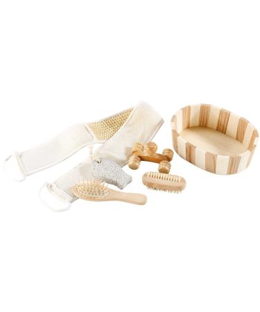 Newgen Medicals Sauna Set - 6-Piece Wellness Bath Set | Natural Sauna Accessories & Callus Remover - Buy Online on GoSupps.com