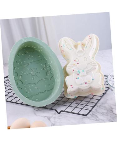 Milisten 1set Rabbit Cake Mold Easter Bunny Cookie Molds Easter Egg Silicone Bunny Resin Silicone Baking DIY Candy Tuile Molds Silicone Easter Baking Mold Pudding Handmade Soap Silica Gel - Buy Online on GoSupps.com