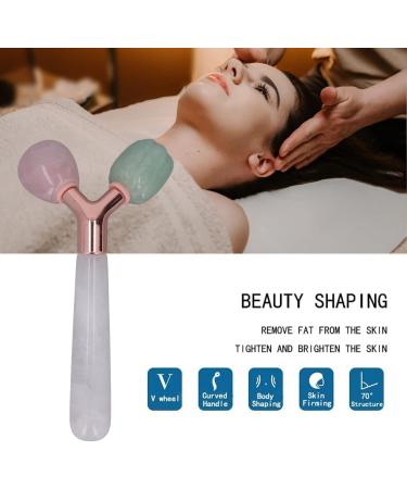 Jade Face Massager Roller | Skin Tightening & Puffiness Reduction | Handcrafted Facial Lifting Tool for Women - Shop Internationally - Buy Online on GoSupps.com