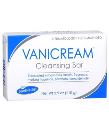 Vanicream Cleansing Bar for Sensitive Skin, 3.9 oz Per Bar (9 Bars)