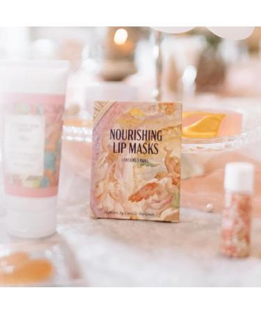 Camille Beckman Nourishing Collagen & Carob Lip Masks Moisture-Locking Formula with Hyaluronic Acid Set of 3 Treatments - Buy Online on GoSupps.com