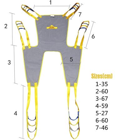 Patient Lift Sling Patient Aid Universal Mesh Bath Patient Lift Sling with Head Support Divided Leg Shower Sling (Color : Color1) - Buy Online on GoSupps.com