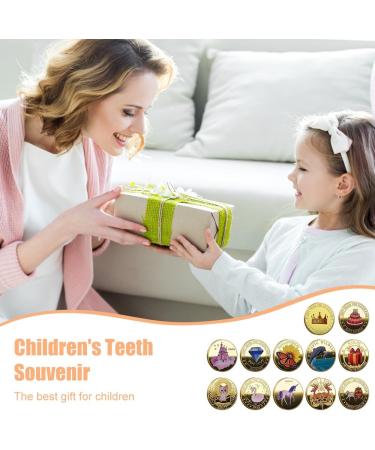 MIIKUU 12-Piece Tooth Fairy Coins Set | Unique Goldtaler Gifts for Children | Tooth Fairy Souvenirs for Lost Milk Teeth - Buy Online on GoSupps.com