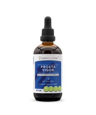 Prosta Vigor Alcohol-Free, Glycerite Pygeum, Maca, Stinging Nettle, Reishi Mushroom, Red Clover, Spearmint, Saw Palmetto, White Peony. Tincture Herbal Extract Healthy Prostate Formula 4 OZ 4 Fl Oz (Pack of 1)