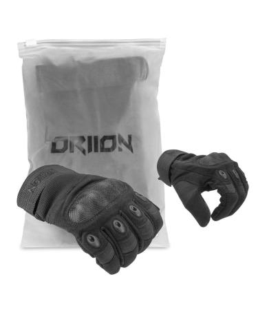 ORIION Tactical Gloves for Men | Combat Gloves Men | Heavy Duty Shooting Gloves Men | Paintball Gloves Full-Finger | Gloves for Climbing & Riding | Medium Size Airsoft Gloves