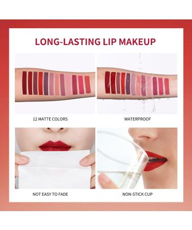 4 Colors Matte Lip Gloss Set A | Long-Lasting Vibrant Shades for Every Occasion | International Shipping Available - Buy Online on GoSupps.com