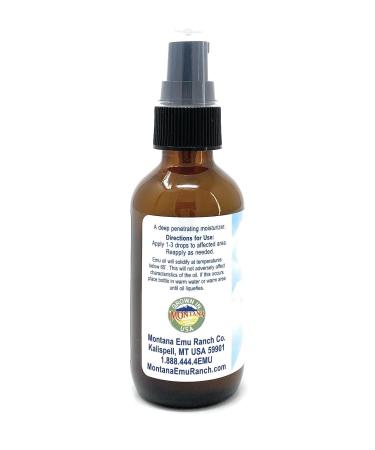 Montana Emu Ranch Co. 100% Pure Emu Oil 2 oz Liquid - Natural Moisturizer (Pack of 1) - Buy Online on GoSupps.com