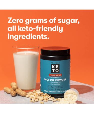 Perfect Keto MCT Oil C8 Powder  Coconut Medium Chain Triglycerides for Pure Clean Energy  Ketogenic Non Dairy Coffee Creamer  Bulk Supplement  Helps Boost Ketones  Unflavored - Buy Online on GoSupps.com
