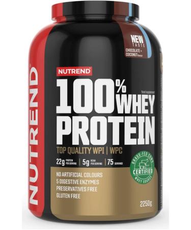 Nutrend 100% Whey Protein Strawberry 1000g - Superior Solubility & Flavor | International Shipping Available - Buy Online on GoSupps.com