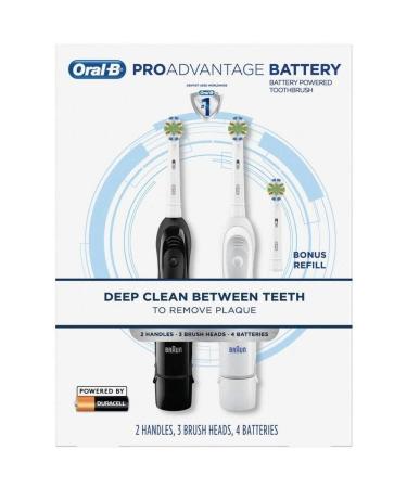 Oral B Oral-B Pro Advantage Battery Powered Toothbrush (2 pk.) 2 Count