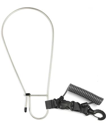 Calissa Offshore Kayak & Spearfishing Stainless Steel Fish Stringer Clip + 36 Steel Core Lanyard+Speargun Spear Fishing Freedive Freediving Scuba Dive Diving Large Holder Black - Regular - Buy Online on GoSupps.com