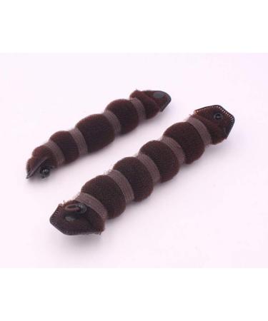 Hot Buns Hair Styling Donut Maker for Women & Girls - Chignon Twist for Braids & Fashion Crown - Brown - Buy Online on GoSupps.com