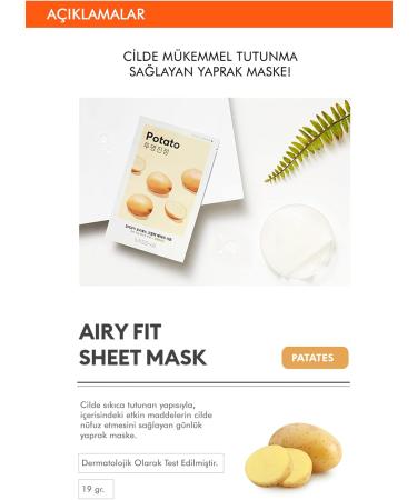 Missha Airy Fit Potato Sheet Mask 19g - Buy Online on GoSupps.com
