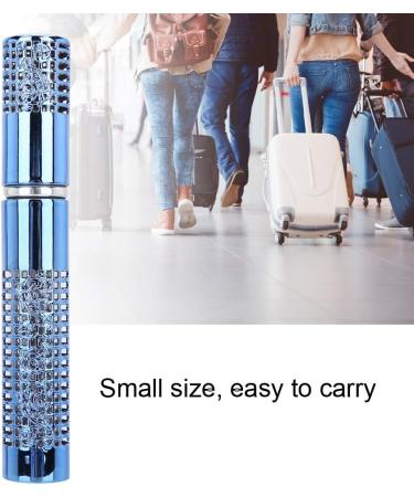 Buy Blue Refillable Perfume Atomizer - Portable Travel Bottle for Essential Oils & Perfume - Perfect for Home Office & Outdoor Use - Buy Online on GoSupps.com