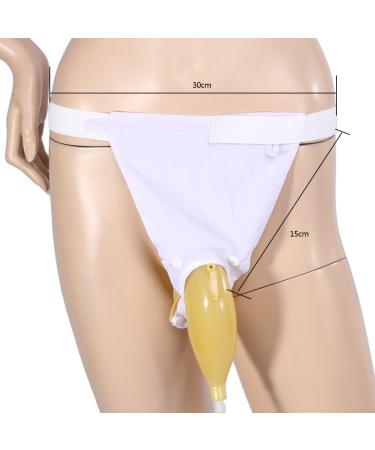 Portable Urinal for Men - Reusable External Catheter & Comfort Fit Urinary Sheath for Incontinence - Spill Proof Collection Bag - Buy Online on GoSupps.com