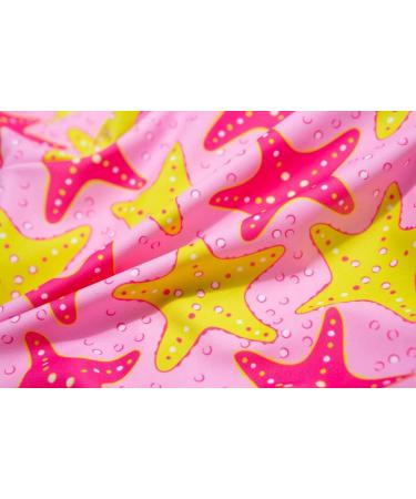 BONVERANO Baby Girls Swimsuit UPF 50+ Long-Sleeve Zipper One Piece - 9-12 Months Star Fish - Buy Online on GoSupps.com